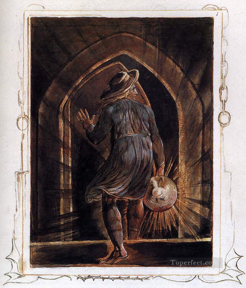 Los Entrando A La Tumba Romanticismo Edad Romántica William Blake Pintura al óleo